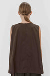 Blusa smanicata fondo svasato
