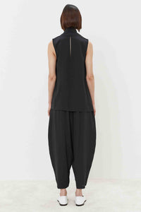 Blusa con scollo a sciarpa