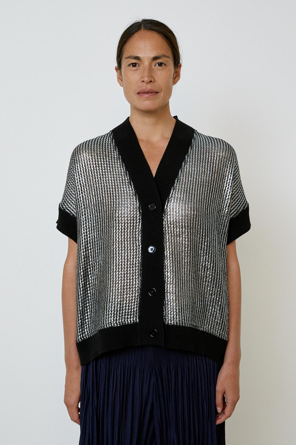 Lurex mesh cardigan – MEIMEIJ