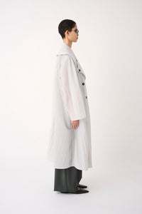 TRENCH LUNGO IN TELA NYLON