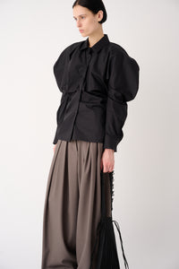 SOFT TROUSERS WITH PLEATED PANTS