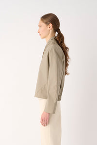 BLUSA MANICA LUNGA IN POPELINE STRETCH