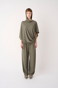 BLUSA A PALLONCINO IN CREPE