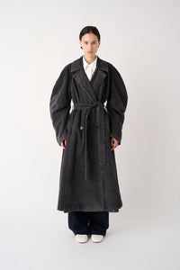 TRENCH IN DENIM CON CINTURA