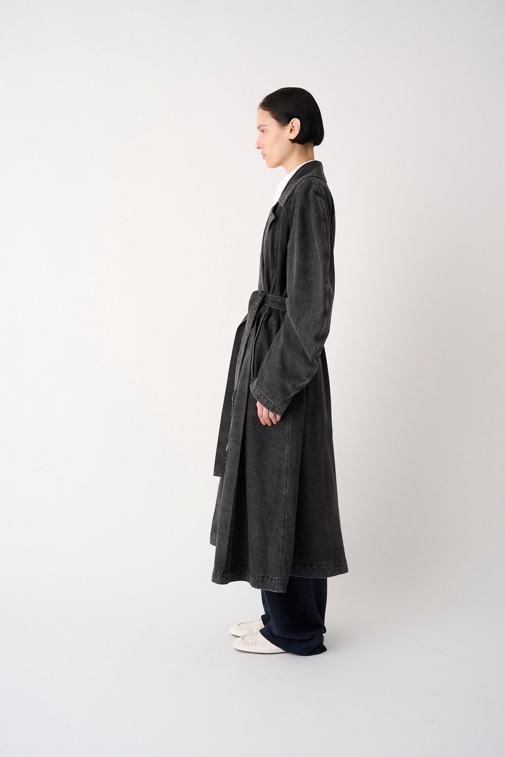 TRENCH IN DENIM CON CINTURA