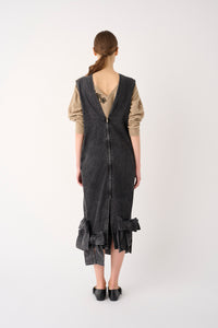 ABITO SMANICATO IN DENIM