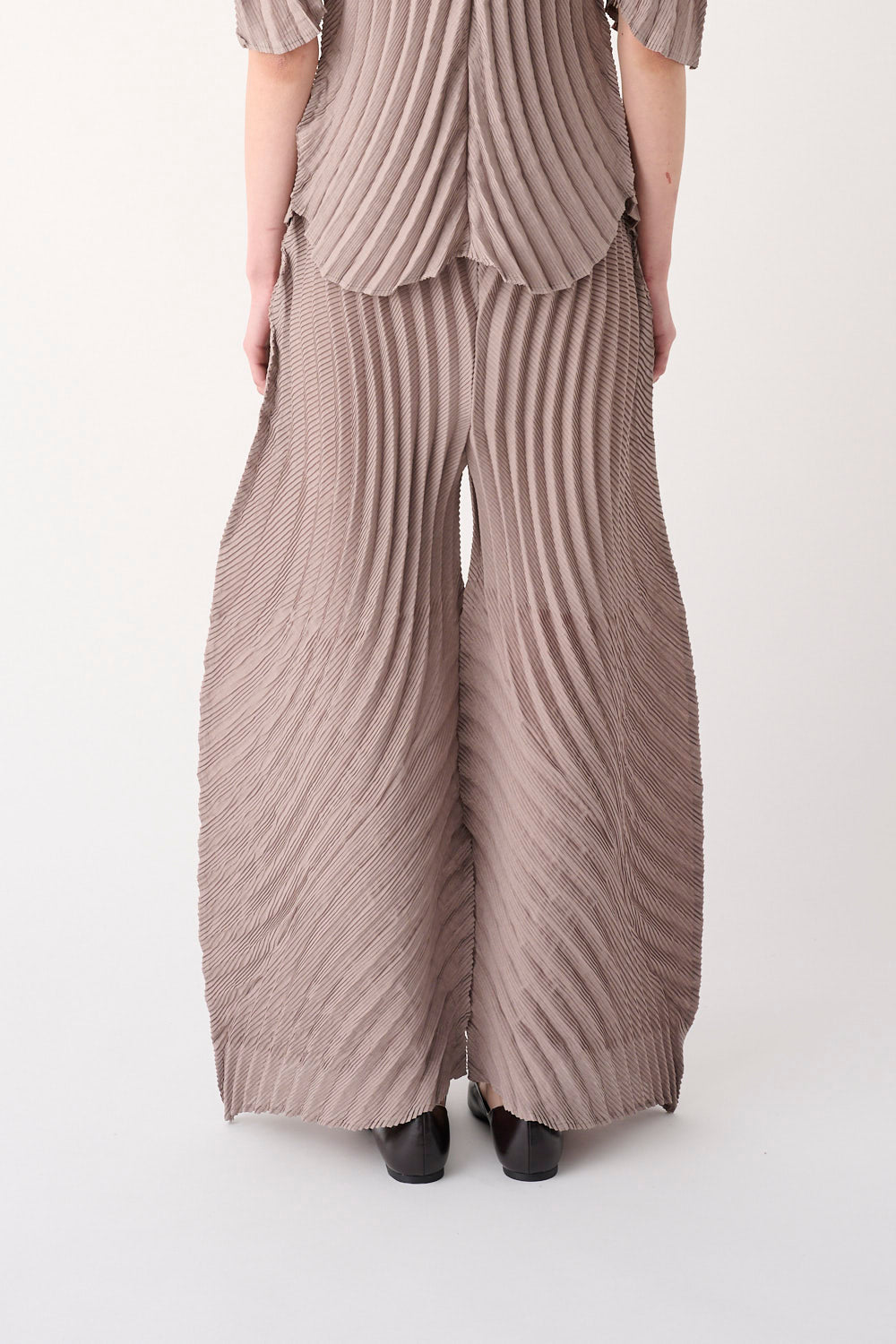 PANTALONE BARREL PLISSETTATO