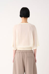 MAGLIA GIROCOLLO IN MISTO COTONE GARZATO