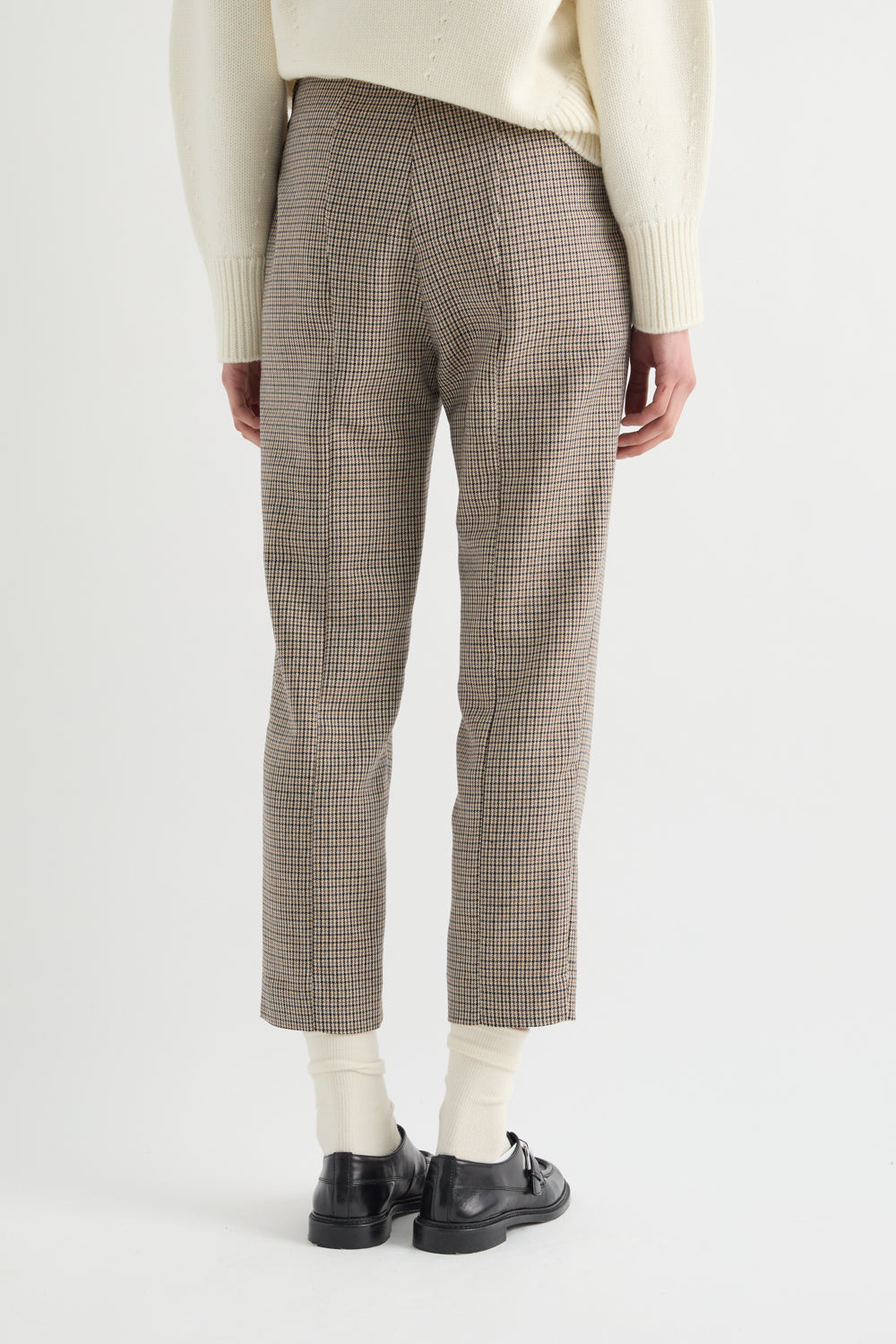 PANTALONE A SIGARETTA IN PIED POULE