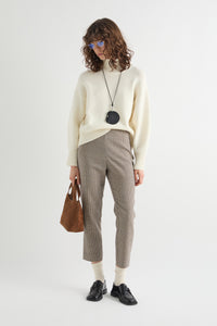 PANTALONE A SIGARETTA IN PIED POULE