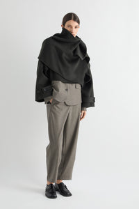 PANTALONE MELANGE IN MISTO LANA