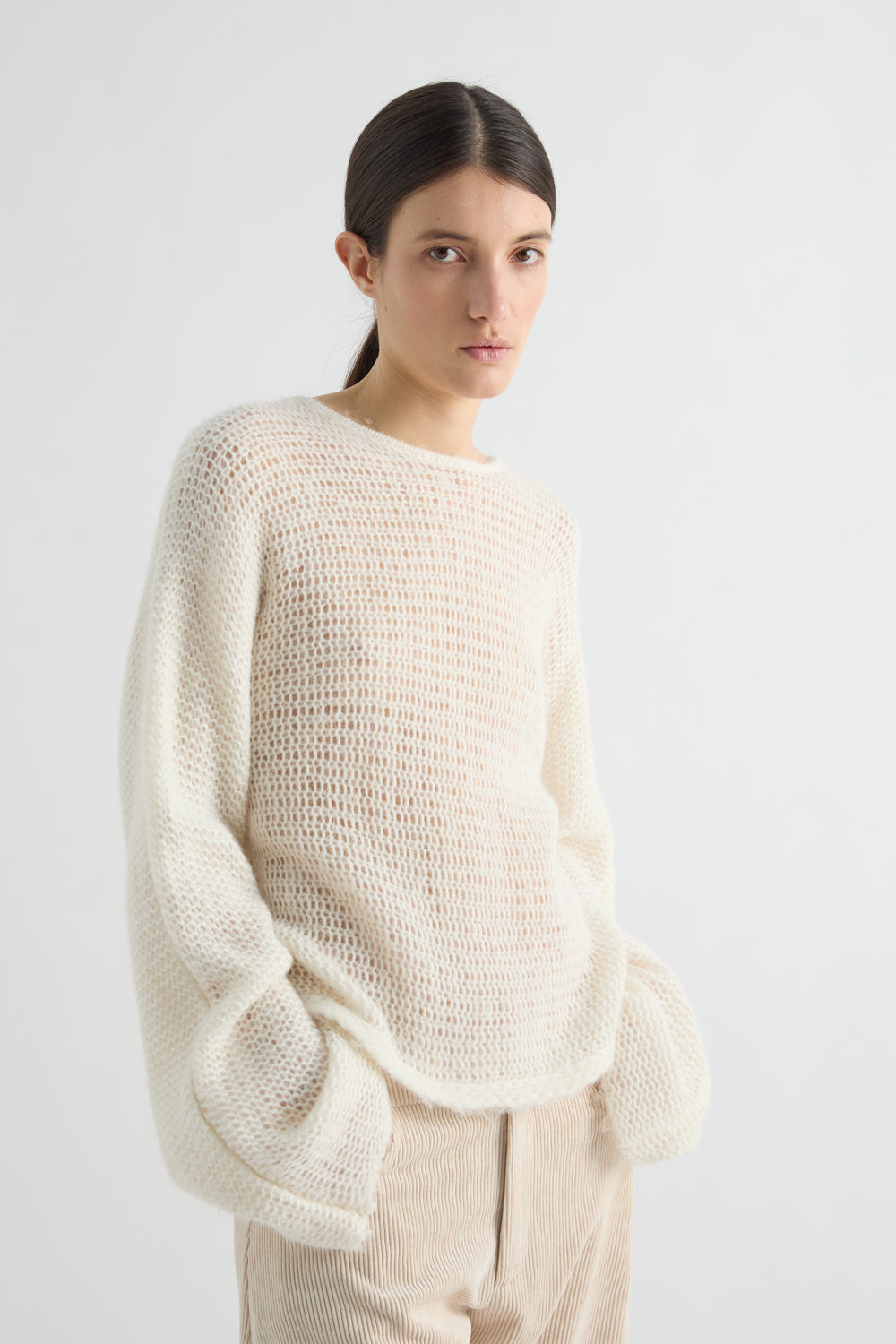 MAGLIA IN MISTO ALPACA